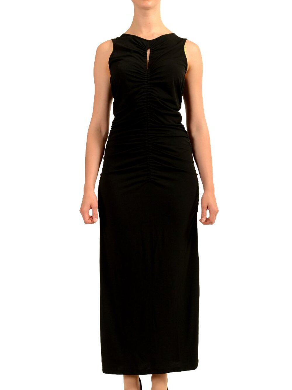 Hugo Boss Women's "C-Emberia" Black Stretch Sleeveless Dress US M IT 42